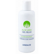 Lanzaloe | Aloe Vera Gel Relax Ecologico Bio Flüssigkeitsgel 100ml Pumpflasche (Lanzarote)