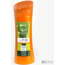 eJove | Aloe Vera Creme Proteccion Solar SPF30 Sonnenschutzcreme 400ml Flasche (Gran Canaria)