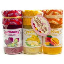 Frutaguay | Mermelada Extra "Gran Canaria - Roque Nublo" Higo, Platano, Mango 3x 100g Glas Set (Teneriffa)