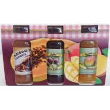 Valsabor | Pack de 3 Mermeladas Bienmesabe, Tuno Indio, Mango Marmeladen-Set 3x70g (Gran Canaria) 