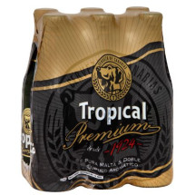 Tropical | Premium Cerveza doble malta Bier 5,7% Vol. 250ml Glasflasche im 6er-Pack (Gran Canaria)