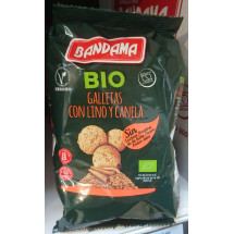 Bandama |Galletas Bio Lino y Canela Eco Vegan Bio-Kekse mit Leinsamen und Zimt 150g (Gran Canaria)