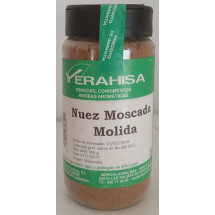 Yerahisa | Nuez Moscada Molida Muskatnuss gemahlen 200g Streudose (Gran Canaria)