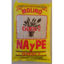 Molinos NayPe | Molino Gofio 7 Siete Cereales Mehrkornmehl geröstet 1kg Tüte (La Palma)