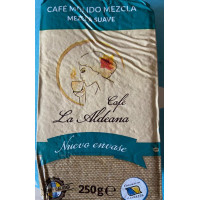 Cafe la Aldeana | Cafe Molido Mezcla Suave 50% Natural 50% Torrefacto gemahlener Röstkaffee 250g Päckchen (Gran Canaria)