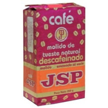 JSP | Cafe Molido de Tueste Natural Decafeinado gemahlener Röstkaffee entkoffeiniert 250g (Teneriffa)