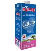 Millac | Leche Calcio Desnatada H-Milch fettarm 0,4% 1l Tetrapack (Gran Canaria)