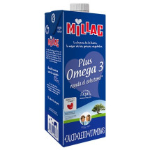 Millac | Leche Plus Omega 3 Milch 1l Tetrapack (Gran Canaria)