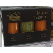 Salsas Lariana | Mojos Canarios Suave, Picon, Verde 3 Gläser je 80g (Gran Canaria)
