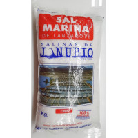 Sal de Janubio | Sal Marina Salinas de Janubio Fina feines Meersalz Tüte 1kg (Lanzarote)