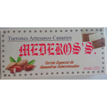 Mederos's | Turron Especial Almendras Seleccionadas Nougat-Riegel mit ausgewählten Mandeln 290g (Gran Canaria)