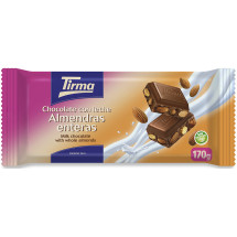 Tirma | Chocolate con Leche Almendras enteras Nussschokolade 170g (Gran Canaria)