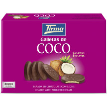 Tirma | Galletas de Coco Schokoladenkeks mit Kokosfüllung 6x4x8,33g 200g (Gran Canaria)