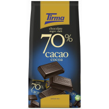 Tirma | Chocolate Negro 70% Cacao Minis dunkle Schokolade 14x 15g 210g Tüte (Gran Canaria)