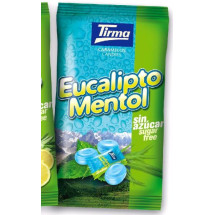 Tirma | Eucalipto Mentol sin azucar Eukalyptus-Bonbons zuckerfrei 150g Tüte (Gran Canaria)