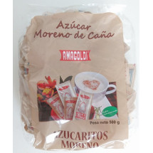 Amagoldi | Azucaritos Portions-Rohrzucker einzeln verpackt je 7g 500g (Gran Canaria)