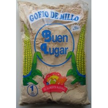Buen Lugar | Gofio de Millo natural sin gluten Maismehl geröstet glutenfrei 1kg Tüte (Gran Canaria)