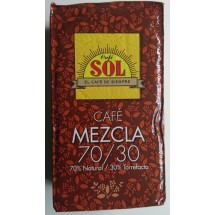 Café Sol | 70% Natural / 30% Torrefacto mezcla molido Espresso-Kaffee gemahlen 250g (Gran Canaria)