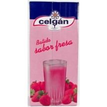 Celgan | Leche Batido Sabor Fresa Erdbeermilch 1l Tetrapack (Teneriffa)