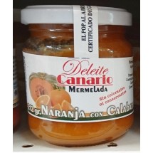 Deleite Canario Mermelada | Naranja con Calabaza Orangen-Kürbis-Konfitüre 212g Glas (Gran Canaria)