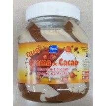 Emicela | Duo Crema de Cacao Schoko-Haselnuss-Milchcreme Aufstrich 750g Glas (Gran Canaria)