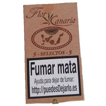 Flor de Canarias | 5 Selectos 5 Zigarren Holzschatulle (Teneriffa)