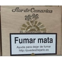 Flor de Canarias | Chiquitos 25 Zigarillos Holzschatulle (Teneriffa)