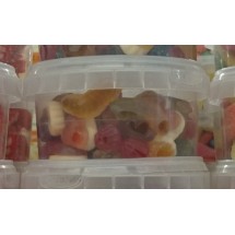 Golosinas Vegocito | Fruchtgummis diverse Sorten gemischt Becher 200g (Gran Canaria)