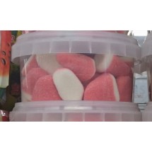 Golosinas Vegocito | Schaumgummis rosa-weiss gemischt Becher 200g (Gran Canaria)