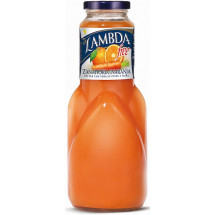 Lambda | Free Zanahoria-Naranja Karotten-Orangen-Saft 1l Glasflasche (Gran Canaria)