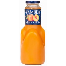 Lambda | Melocoton Peach Pfirsich-Saft 1l Glasflasche (Gran Canaria)