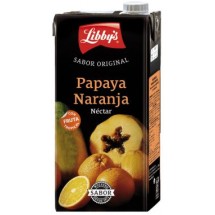 Libby's | Papaya Naranja Nectar Papaja-Orangensaft 12x 1l Tetrapack (Teneriffa)