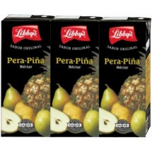 Libby's | Pera-Pina Nectar Birnen-Ananassaft 3x 200ml Tetrapack (Teneriffa)