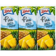 Libby's | Pina 100% sabor Ananas-Saft 3x 200ml Tetrapack (Teneriffa)