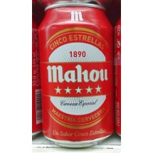 Mahou | Cinco Estrellas Cerveza Bier 5,5% Vol. 330ml Dose (Teneriffa)