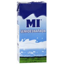 Mi | Leche semidesnatada Milch habfett 1,1% 6x 1l Tetrapack (Teneriffa)