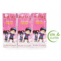 Millac | Leche Batida con Fresa Erdbeermilch 10x 3er-Pack 30x 200ml (Gran Canaria)