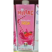 Millac | Leche Batida con Fresa Erdbeermilch 1l Tetrapack (Gran Canaria)