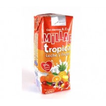 Millac | Tropical Leche y Frutas Fruchtmilch 200ml Tetrapack (Gran Canaria)