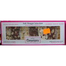 Taste Canarias | Soft Nougat Selection Mandel Pistazien Papaya Blaubeeren Walnuss Erdnuss 7 Riegel 200g (Gran Canaria)