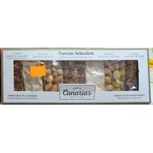 Taste Canarias | Soft Turron Selection Almond Caramel Almond Crunch 7 Riegel 200g (Gran Canaria)