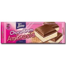 Tirma | ChocoCrem Ambrosia | Tafel Schokolade mit Waffel 140g (Gran Canaria)