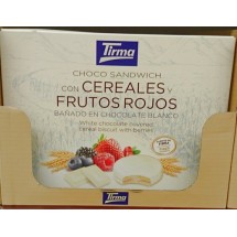 Tirma | Choco Sandwich con cereales y frutos rojos chocolate blanco 240g (Gran Canaria)