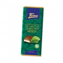 Tirma | Chocolate Relleno Crema Sabor de Menta Pfefferminz-Vollmilchschokolade 98g (Gran Canaria)