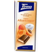 Tirma | Chocolate Sabor Albaricoque Vollmilchschokolade Aprikosencremefüllung 95g (Gran Canaria)
