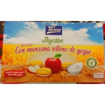 Tirma | Digestive Sandwich con manzana relleno de yogur Doppelkekse mit Apfelcreme 4x2x45g 391g (Gran Canaria)