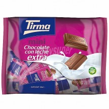 Tirma | mini Chocolate con Leche Extra Schokoladen-Täfelchen im Beutel 210g (Gran Canaria)