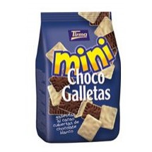 Tirma | Mini Choco Galletas blancas Weisse-Schokolade auf Keks 125g (Gran Canaria)