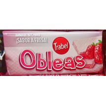Trabel | Obleas Rellenas Sabor Fresa Erdbeer-Waffeln 90g (Gran Canaria)